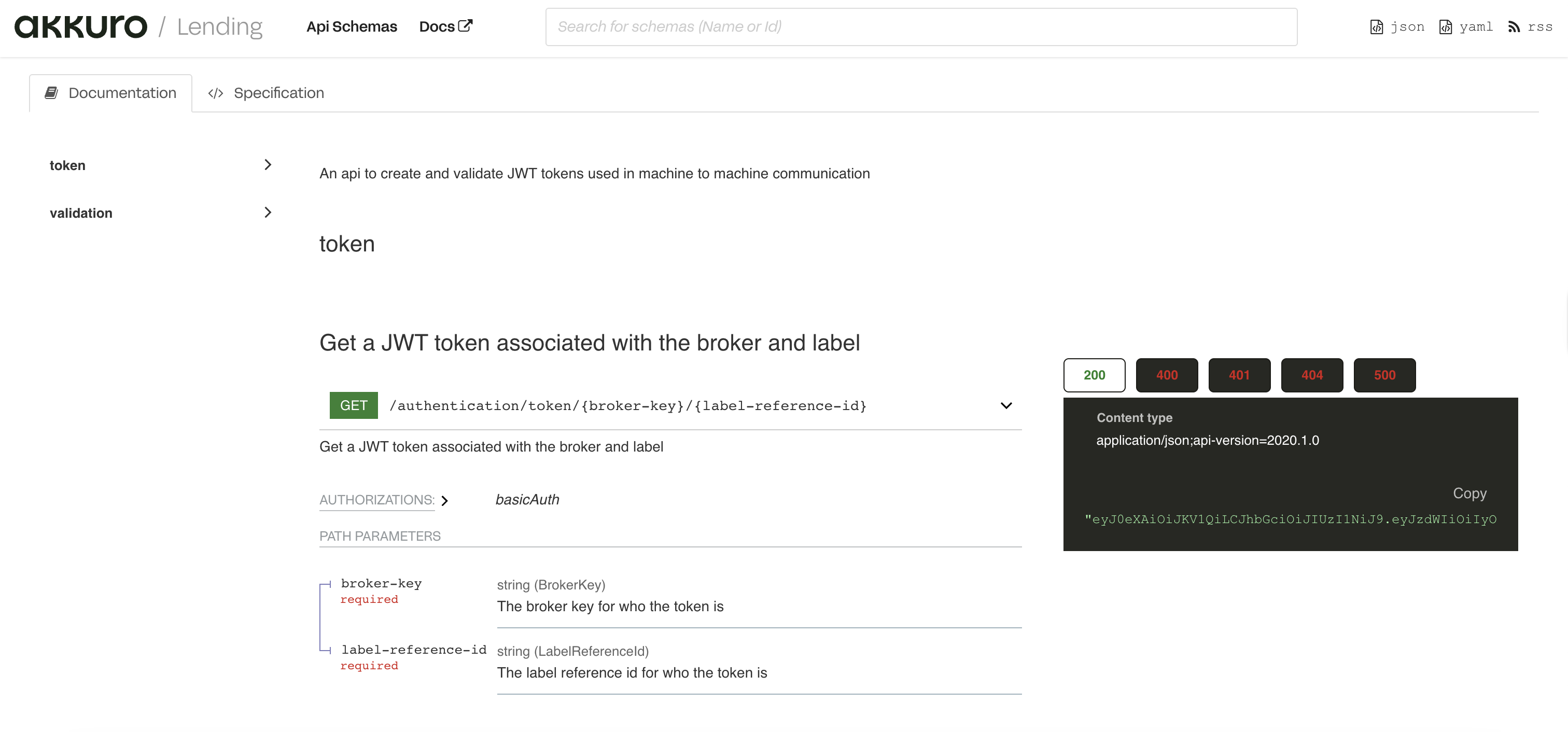Schema documentation